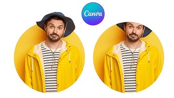 How to Crop Image Into Circle - Pop out Effect - Canva Tutorial