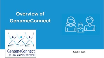 Webinar: GenomeConnect Overview July 2025