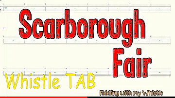 Scarborough Fair - Folk Tune - Tin Whistle - with backing track - Play Along Tab Tutorial