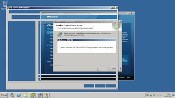Installing VMware vCenter 5 - Windows Server 2008 R2
