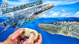 Remote Controlled Mosasaurus Review!!! Two versions! Jurassic World style!