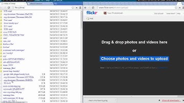 Dragging and dropping from file:// with Chrome 22 on Archlinux