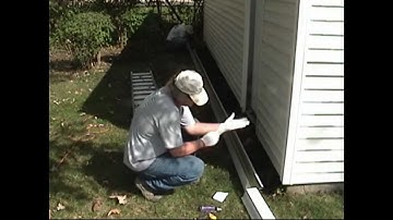 Atlantic Drain ~ Howto INSTALL new GUTTERS ~Phase 1 ~ Cut to length Plus Install END CAPS