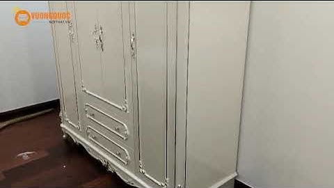 Hoàn thiện mẫu Tủ quần áo tân cổ điển cao cấp tại nhà chị Mai - Royal City