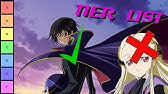 Code Geass Character Tierlist Youtube