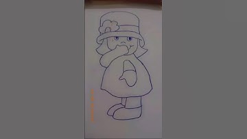 HOW TO DRAW A BEAUTIFUL 🪆 Doll WITH EASY TRICK🫶🥵😱|| #shorts #shortvideo #painting #arts #artcraft