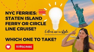 Staten Island Ferry vs Circle Line Cruise: Which one should you take?New York Boat Tour 4K| NYC vlog