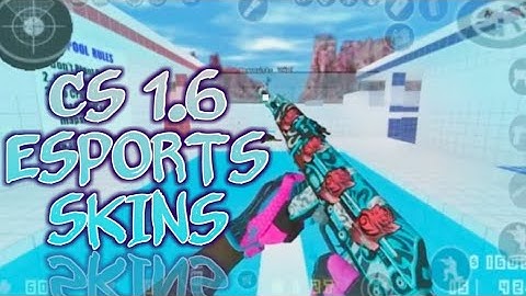 COUNTER-STRIKE 1.6 | ESPORTS SKINS AK 47 FROST SKIN | POOLDAY MAP | OFFLINE FPS ANDROID GAMEPLAY