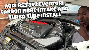 Audi RS3 8V2 Eventuri Carbon Intake and Turbo tube installation
