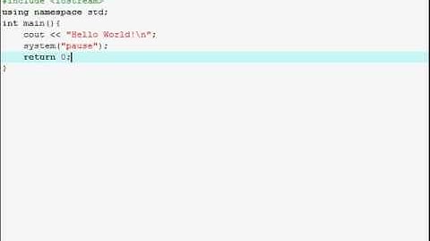 C++ Programming Tutorial - 1 - Hello World