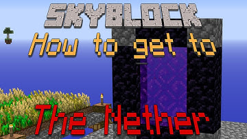 Lighting a Nether Portal In Skyblock