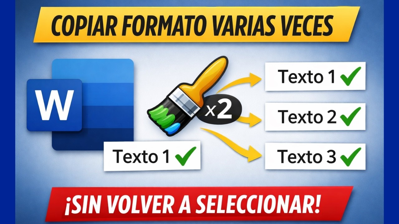 Cómo copiar formato de texto varias veces en Word sin volver a ...