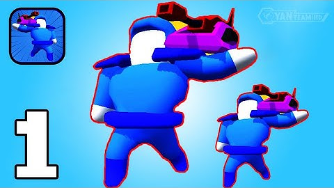 Merge Humans Defence- Gameplay Walkthrough Part 1 Tutorial Tower Defense Game (iOS,Android)