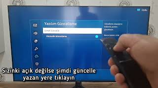 SAMSUNG TV YAZILIM GÜNCELLEME NASIL YAPILIR 💯
