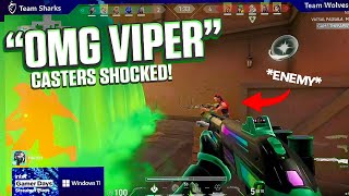 Viper Outplays in LAN tournament ! | Caster’s crazy reaction😳