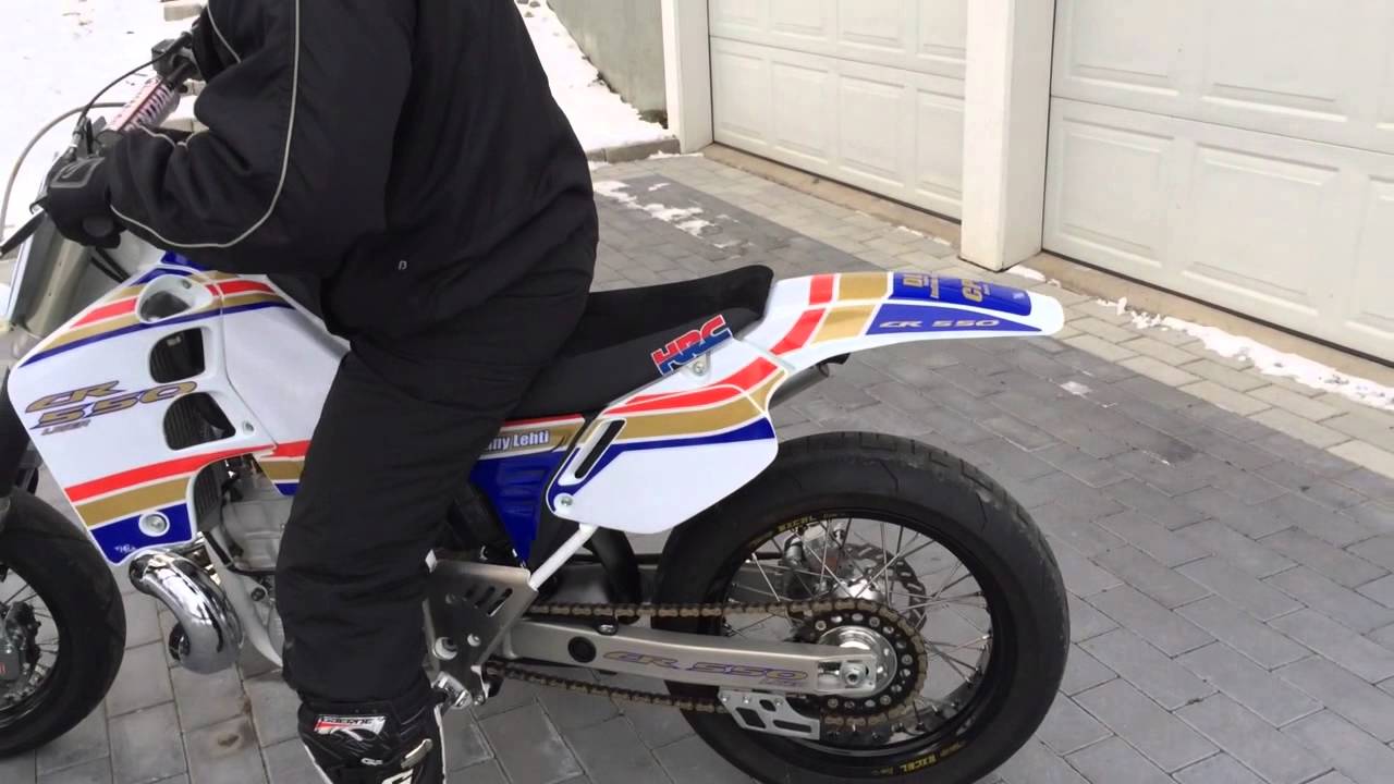 Honda CR550 Liger second testrun - YouTube