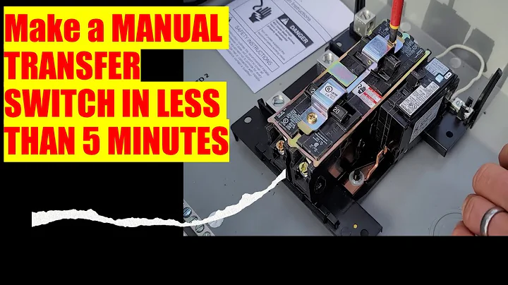 Build Your Own Manual Transfer Switch in 5 Minutes!