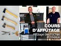 Afftage des haches et ciseaux  partie 2  cours dafftage tormek en direct