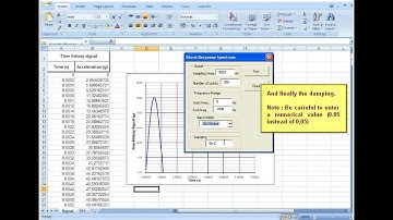 Excel macro for Shock Response Spectrum