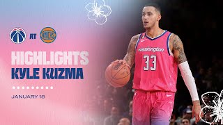 Highlights: Kyle Kuzma drops 27 points at New York Knicks - 1\/18\/23