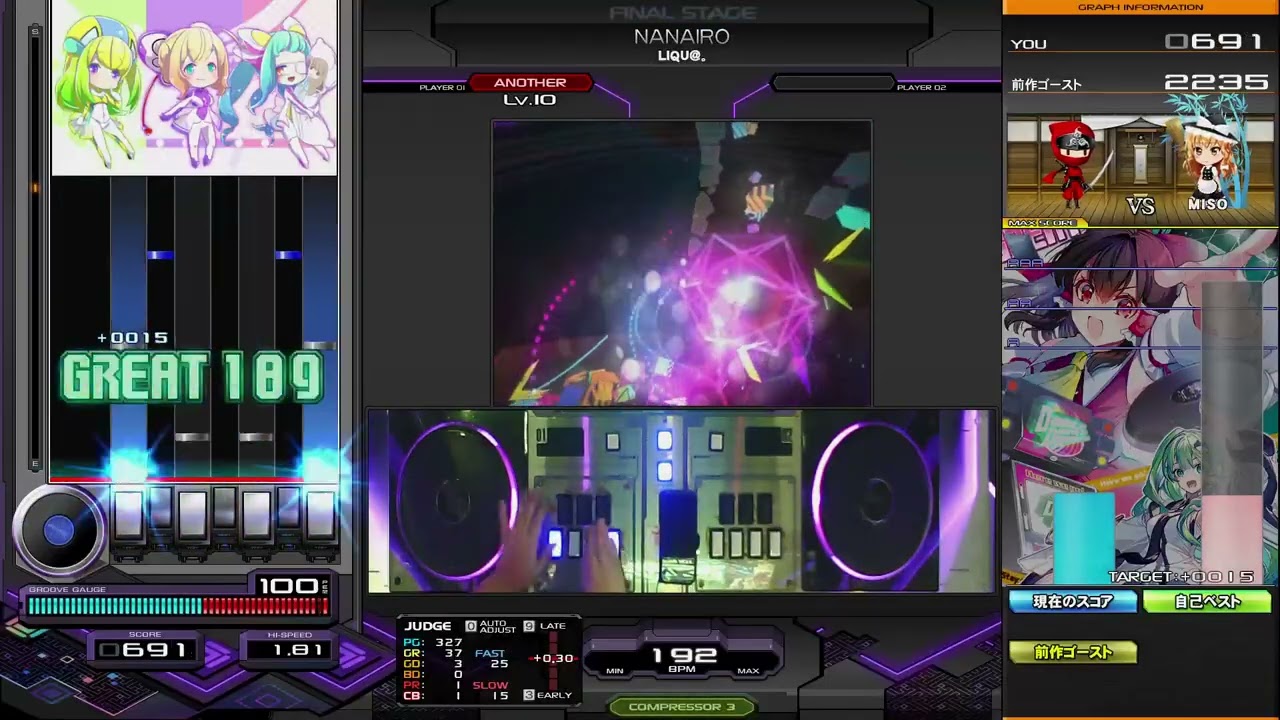 beatmania IIDX】NANAIRO / LIQU@。 - YouTube
