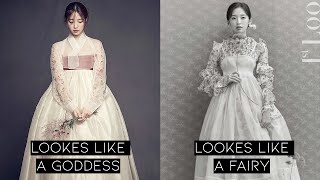 Oh My Girl's Arin's Hanbok pictorial with '1st Look' magazine