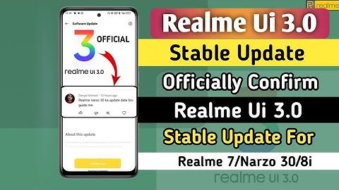 Realme Ui 3.0 Android 12 Stable Update Officially Confirm 🤩 | Realme Ui 3.0 Stable Update - Kab