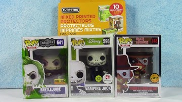 Funko POPs & EVORETRO Printed Design, Clear and Glowing Protectors