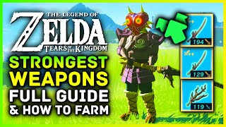 Strongest Weapons in Zelda Tears Of The Kingdom! What, Why & Where Floating Coliseum Lynel Farm ToTK