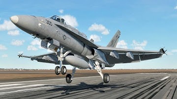 DCS F/A-18 Airfield VFR Landing