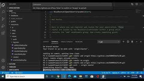 How to push project to Github