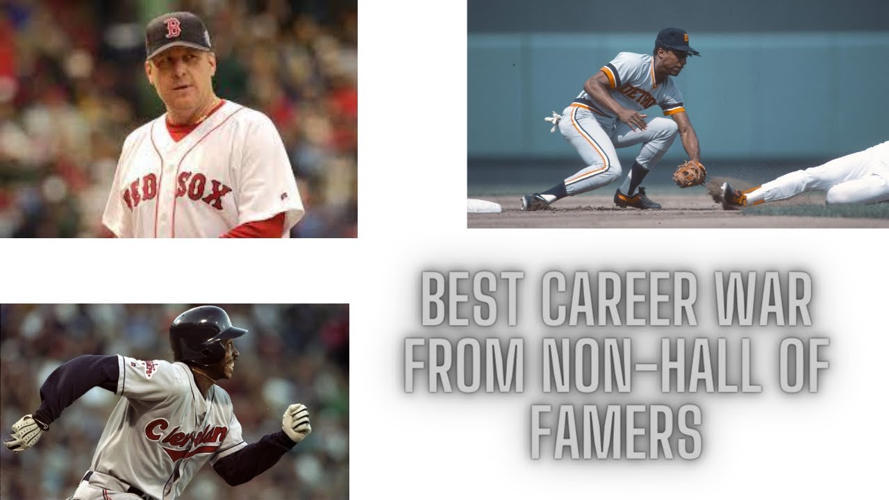 The ten best career WAR from players not in the Baseball Hall of Fame
