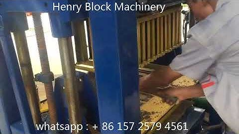 Syin QT4 30 hydraulic system concrete block making machine produce 4 inches hollow blocks