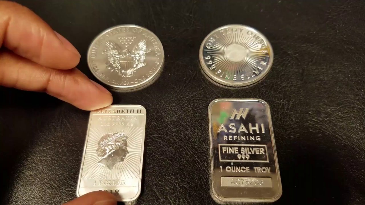 Silver Coins versus Silver Bullion (plus a test!) YouTube