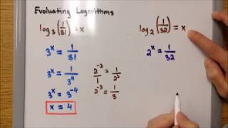 3.2B Evaluating Logarithms with Examples