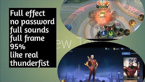 Chou Thunderfist skin script Full effect,no password,full sounds,full frame,abc file