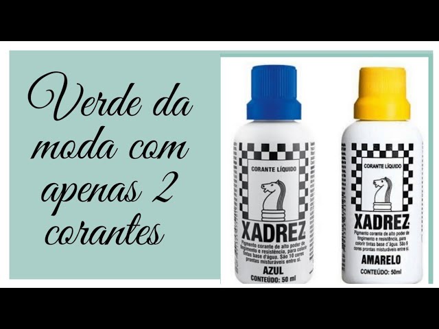 COMO CRIAR CORES DE TINTAS - com corante xadrez/tons de verde #corante #diy  #pinturas #tintas 