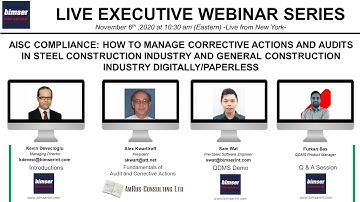 AISC Compliance: How to manage audits and corrective actions digitally with QDMS Quality Software
