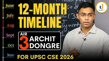🏆AIR 3 Archit Dongre’s Next 12-Month Timeline for UPSC CSE 2026 | LevelUp IAS