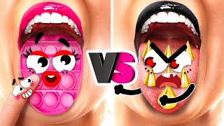 Doodle Duel | Ultimate Pink Vs Black Challenge | How To Be Popular By Doodland