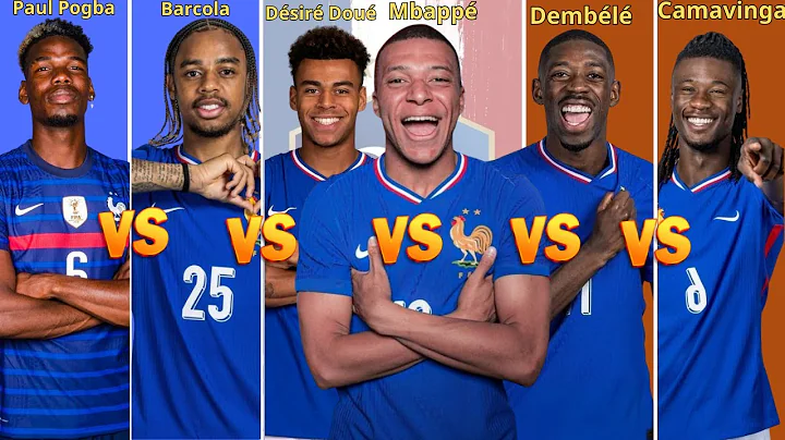 Comparison: Paul Pogba vs Barcola vs Désiré Doué vs Kylian Mbappé vs Ousmane Dembélé vs  Camavinga