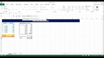 Excel 2013 -video 1 - Match and Index Functions in one formula