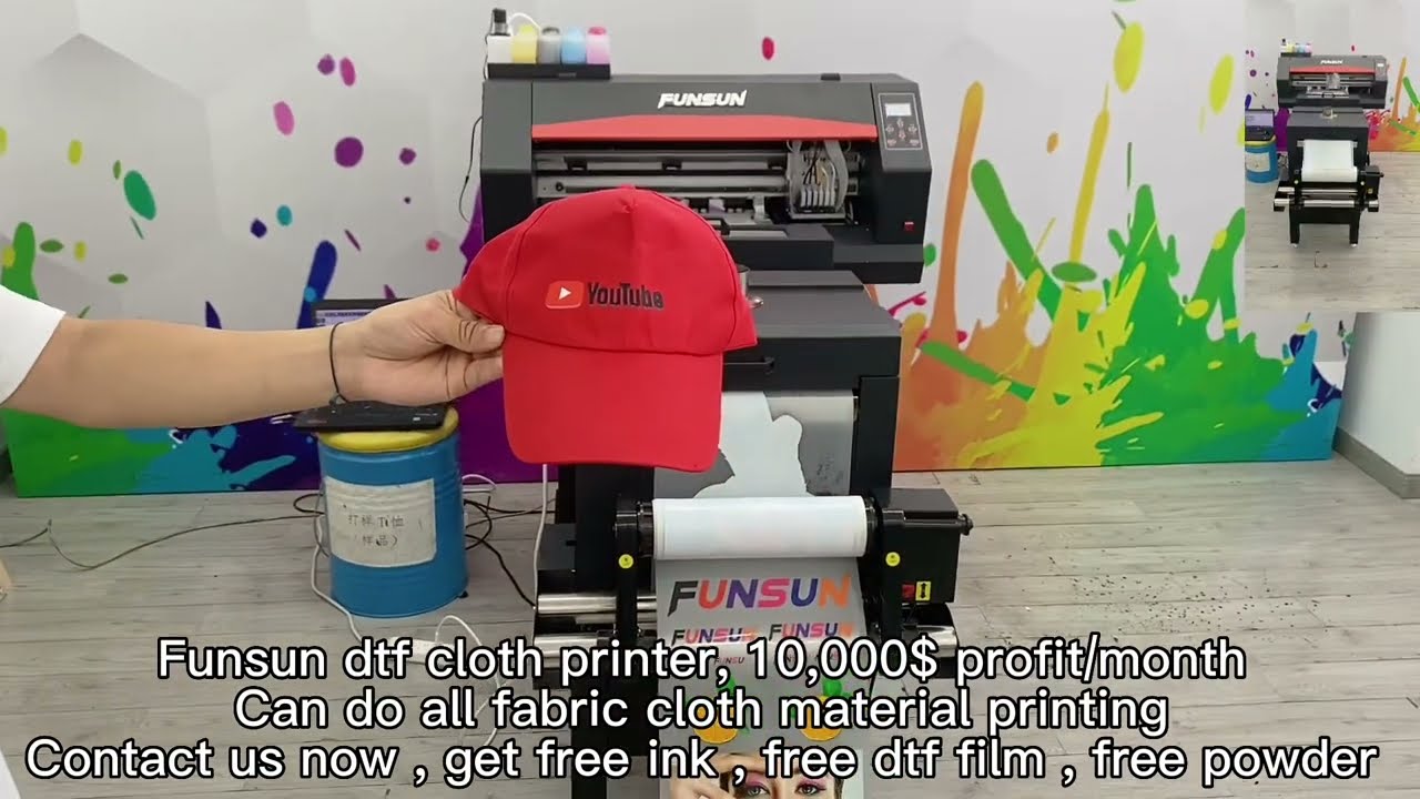 Cap printing — By Funsun DTF Printer 