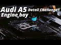 Audi A5 Engine bay detail challenge‼︎   Auto Finesse Verso & Dressle エンジンルーム洗浄コーティング　ディテイリング　アウディ