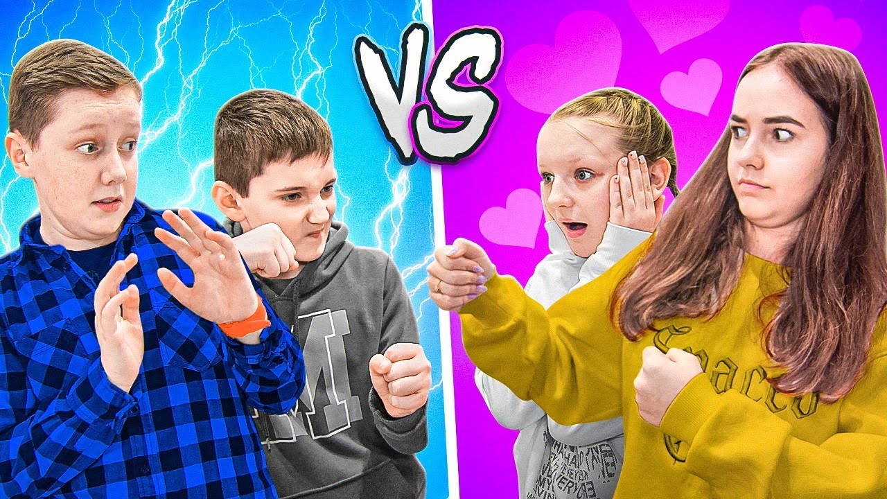 FETE VS BAIETI - CHALLENGE 😎 Adolescenții decid cine e șeful