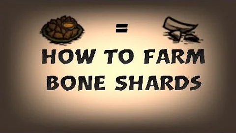 What can you do with bone shards in don't starve?