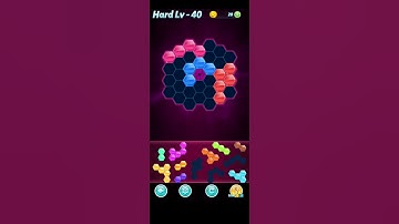 Block! Hexa Puzzle~HexaMage A block 9 to 11 levels~ level-40