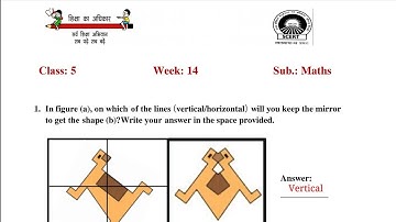 EDMC class 5 Maths Week-14 worksheet || With Solutions || SDMC || SCERT WORKSHEET || DATE 31 Aug 21