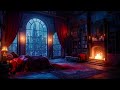 Castle Room Haven - Rain, Fireplace &amp; Thunderstorm Sounds to Sleep  Quickly