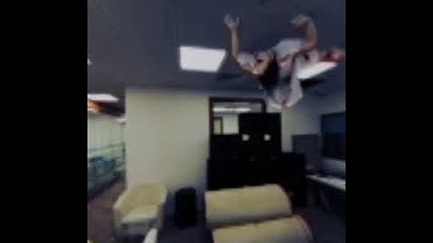 Ghost in office 360 CGL video animation VFX for vr headset.